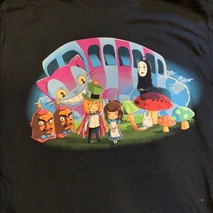 Studio ghibli x Alice in wonderland shirt!! WM